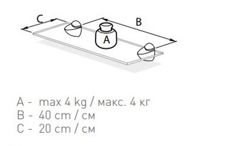 Suport polita finisaj inox, max 20mm [3]