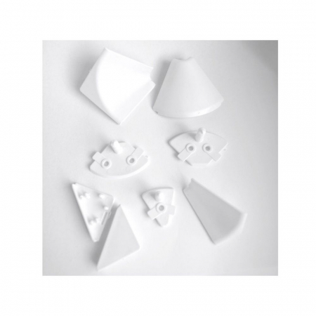 Plinte și profile antistrop - Accesorii profil antistrop 30x30, fildes - HAFELE