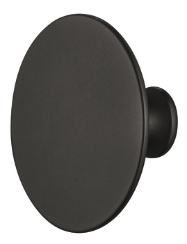 Manere Negre si Albe - Buton KNOB, D60mm, Negru Mat.