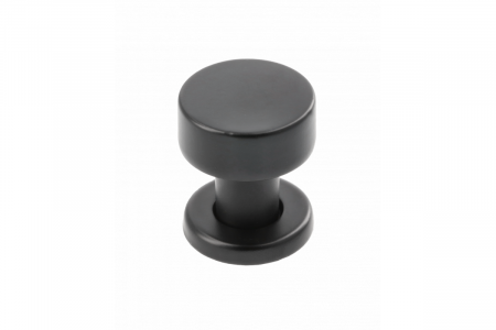 Manere Negre si Albe - Buton RING, D26mm, H31mm, finisaj Negru mat.