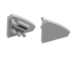 Profile pentru banda led - Capac de capat profil GLAX de colt, gri