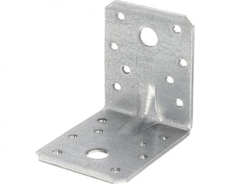 Demontabili, Organe de asamblare, Diverse - Coltar metalic, zincat, perforat, 30x30x20x2mm. Set 20 bucati