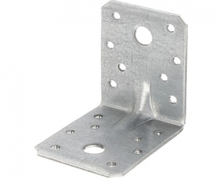 Demontabili, Organe de asamblare, Diverse - Coltar metalic, zincat, perforat, 60x60x45x2mm. Set 20 bucati