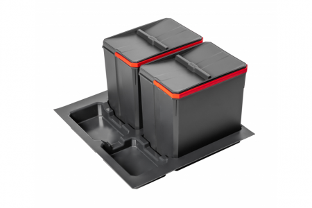 Coșuri de gunoi. Cosuri colectare selectiva - PB-AS-600-2X15L