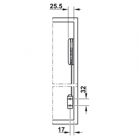 Free Fold H650-730mm, 5.8 - 11.6kg.- HAFELE [3]