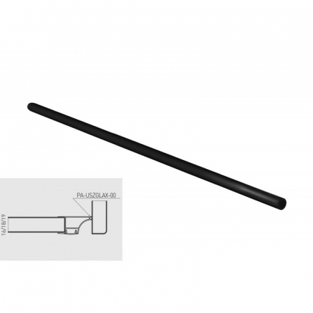 Profile tip GOLA, accesorii - Garnitura alba profil VELLO orizontal corp suspendat, 10m