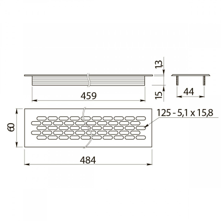 Grila se aerisire 60x484mm finisaj alb [1]