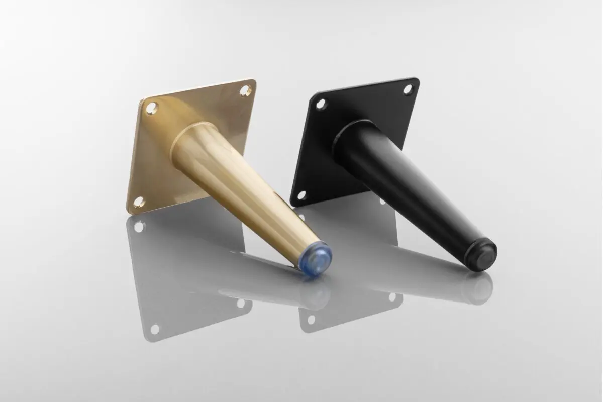 Picioare pentru mobilier - Picior metalic SPIRE, H130mm