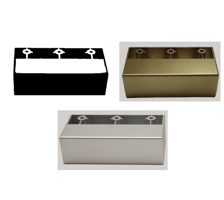 Picioare pentru mobilier - Picior plastic 90x45xH27mm,