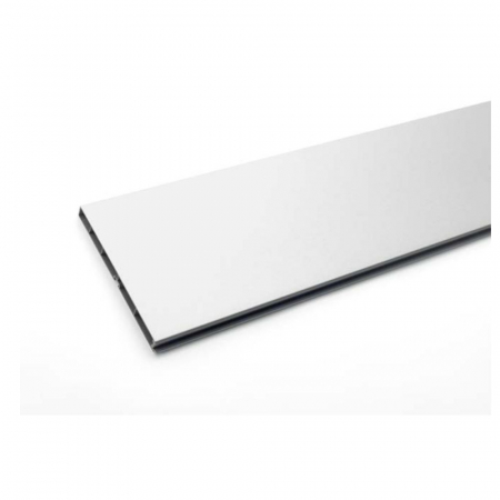Plinte și profile antistrop - Plinta PVC, H100mm, 4m, finisaj aluminiu - REHAU