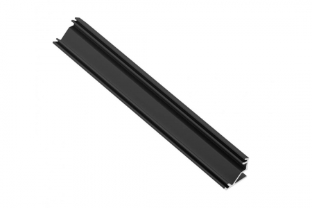 Profile pentru banda led - Profil GLAX de colt, pentru banda led, 3m, negru.