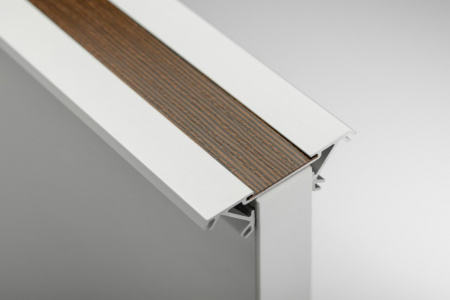 Profile pentru banda led - Profil GLAX dublu, cu canal abs, pentru banda led, 3m, aluminiu.
