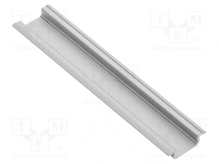 Profile pentru banda led - Profil GLAX incastrat, pentru banda led, 2m, aluminiu