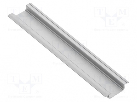 Profile pentru banda led - Profil GLAX incastrat, pentru banda led, 3m, aluminiu. 