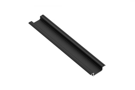 Profile pentru banda led - Profil GLAX incastrat, pentru banda led, 3m, negru. 