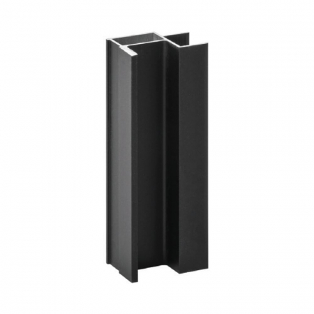 Profile maner, profile diverse - Profil maner U18 negru mat. 2,9m - HAFELE.