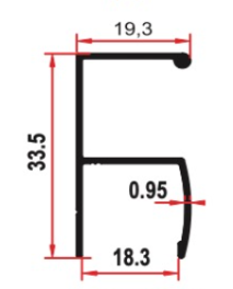 Profile maner, profile diverse - Profil maner "Y" Eco. 2,5m. Set 2 bucati