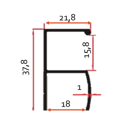 Profile maner, profile diverse - Profil maner "Y" Eco. 2,5m. Set 2 bucati