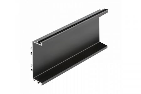 Profile tip GOLA, accesorii - Profil VELLO, orizontal tip "C", negru mat, 3m