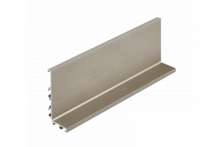 Profile tip GOLA, accesorii - Profil VELLO, orizontal tip "J", finisaj inox periat, 3m