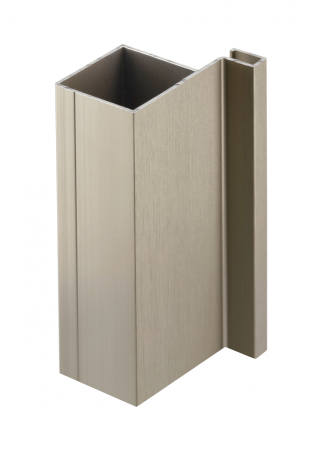 Profile tip GOLA, accesorii - Profil vertical simplu VELLO, finisaj inox periat, 3m