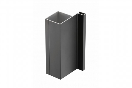 Profile tip GOLA, accesorii - Profil vertical simplu VELLO, negru mat, 3m