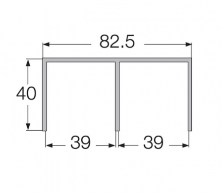 Sina superioara ADOOR 18, 2,9m alb mat [1]