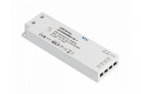 Tehnica de iluminare - GTV - Transformator 12V, 30W, IP20, easy clik, cu 4 intrari - GTV