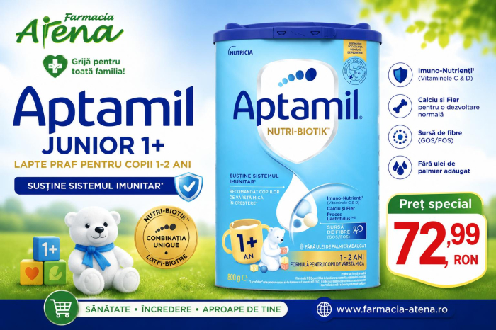 Lapte praf Aptamil Junior 1+ Nutri-Biotik, 800 g, Aptamil [2]