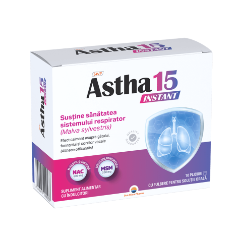 Vitamine / Suplimente - Astha 15 Instant, 10 plicuri, Sun Wave Pharma