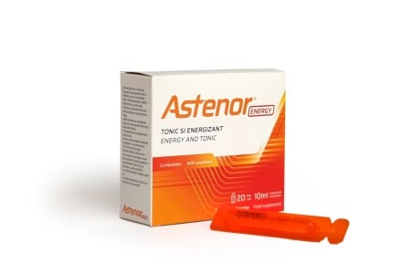 Vitamine / Suplimente - ASTENOR ENERGY, 20 fiole x 10 ml soluție orală