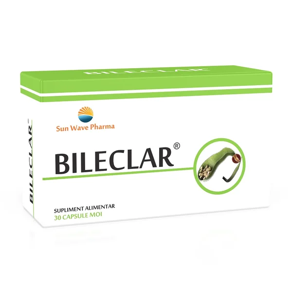 Sistemul digestiv - Bileclar, 30 capsule, Sun Wave Pharma