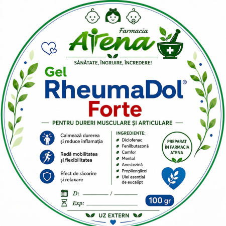Preparate in farmacie - Gel pentru dureri musculare și articulare – preparat în Farmacia Atena