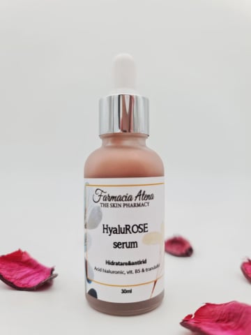 Preparate in farmacie - HyalRose Serum – Ser Concentrat cu Peptide, Acid Hialuronic și Extracte Botanice , 30 ml