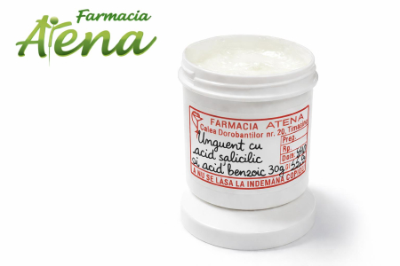 Preparate in farmacie - Unguent cu Acid Salicilic și Benzoic 20 g – Antimicotic