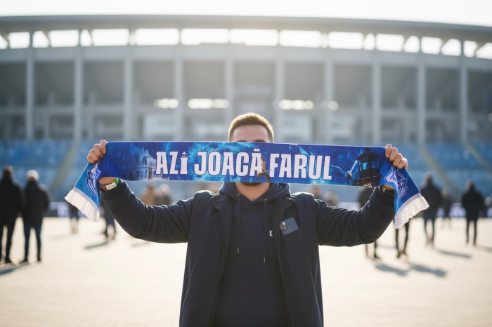 Eșarfă Suporter FC Farul Constanța – Colecția „Azi Joacă Farul” [2]