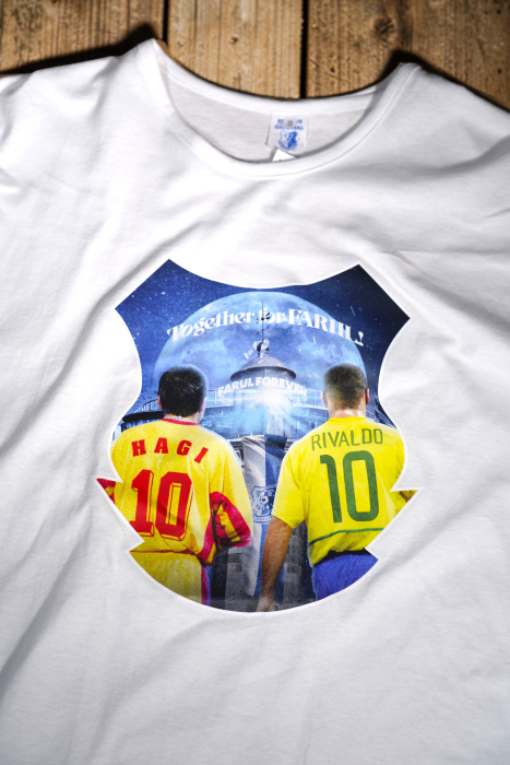 Tricou Alb Personalizat FC Farul Constanța – Ediția Legende Hagi și Rivaldo [2]