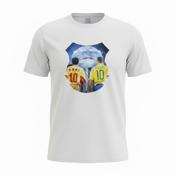 Tricou Alb Personalizat FC Farul Constanța – Ediția Legende Hagi și Rivaldo [4]