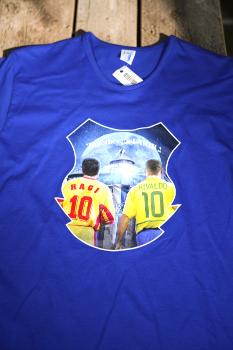 Tricou Albastru Personalizat FC Farul Constanța – Ediția Legende Hagi și Rivaldo [3]