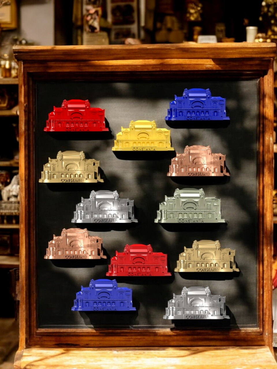 Set tricolor de magneți 3D ''Colecția Cazino Constanta''. [2]