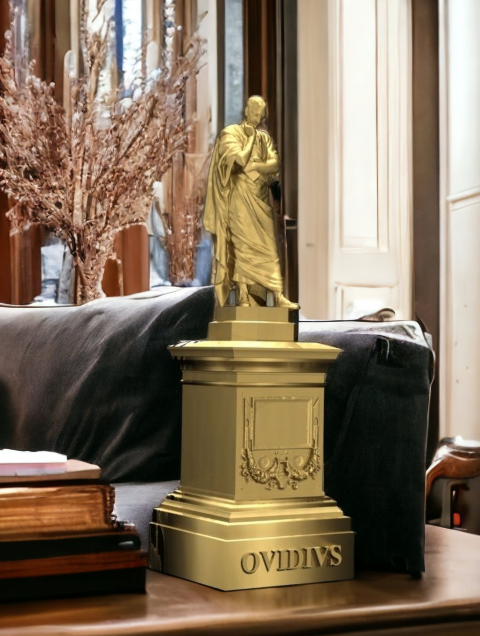Statuia lui Ovidius, 290mm, culoare bronz auriu [3]