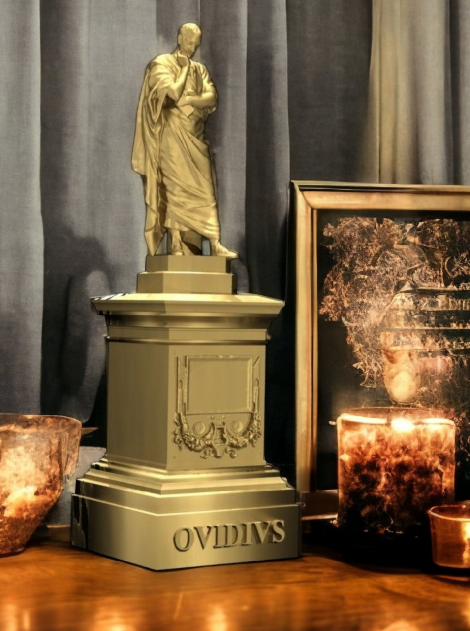 Statuia lui Ovidius, 290mm, culoare bronz auriu [2]