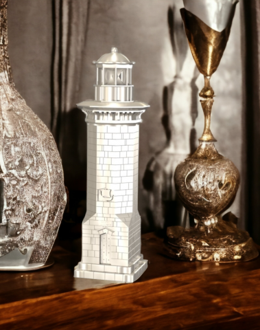 Farul Genovez 140mm, culoare silver