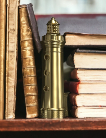 Colecția Bronz auriu - Farul Observator din Sulina, culoare bronz auriu, înălțime 140mm