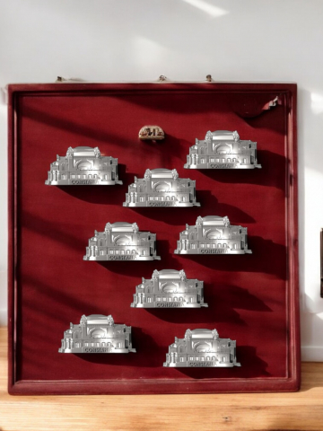 Cazino Constanța - Magnet decorativ 3d reconstituit Farul Regelui Carol I din Portul Constanța. Culoare cupru, bronz auriu sau silver.