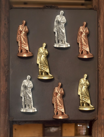 Magnet 3d Ovidius, culoare cupru, bronz auriu sau silver [2]
