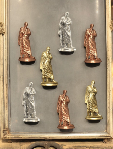 Toate Produsele - Magnet 3d Ovidius, culoare cupru, bronz auriu sau silver