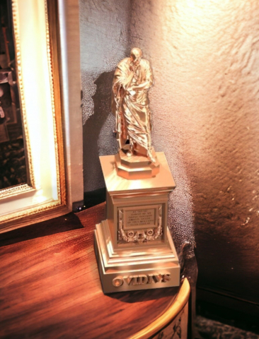 Suveniruri Constanța - Statuia lui Ovidius, 140mm, culoare cupru