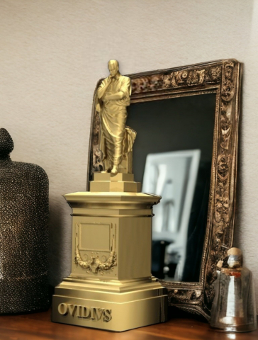 Statuia lui Ovidius, 170mm, culoare bronz auriu [1]