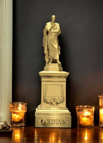 Colecția Bronz auriu - Statuia lui Ovidius, 170mm, culoare bronz auriu